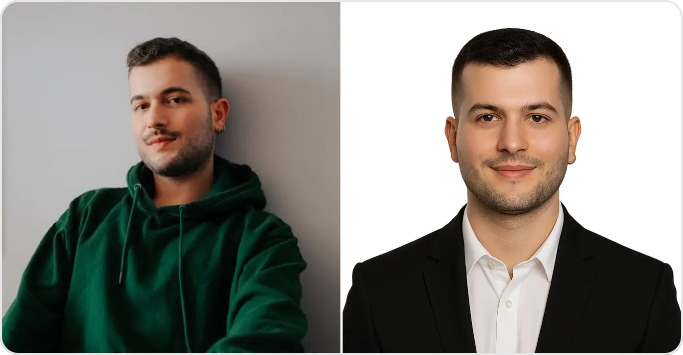 Before and after: Black blazer